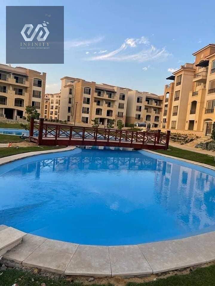 شقة للبيع 128 متر بجاردن 77 متر في كومباوند ستون ريزيدنس التجمع الخامس Stone Residence 2