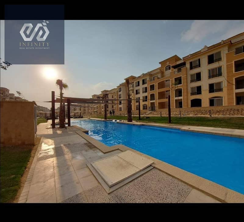 شقة للبيع 128 متر بجاردن 77 متر في كومباوند ستون ريزيدنس التجمع الخامس Stone Residence 4