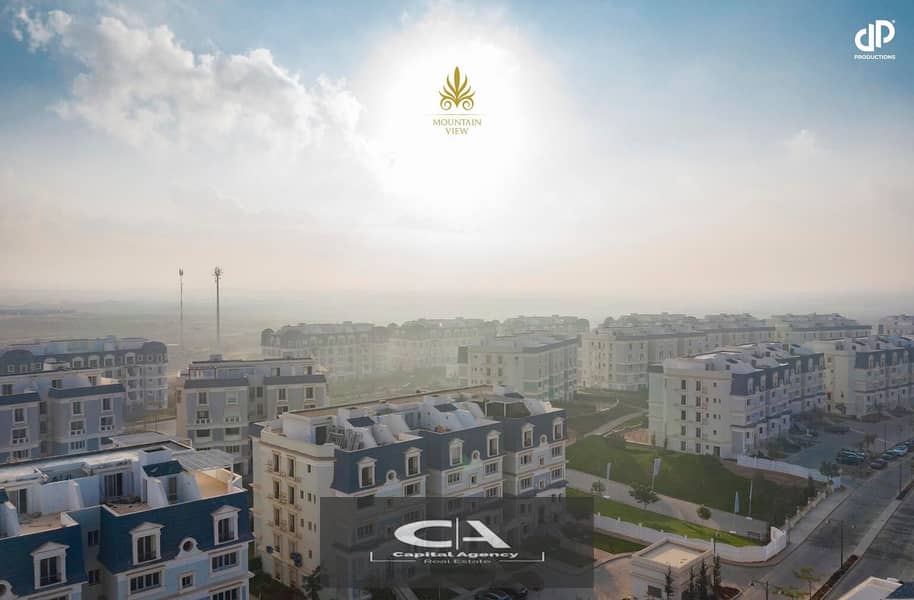 own an apartment with immediate receipt in Mountain View iCity Compound, New Cairo View on the lagoon with only 10% down payment * Mountain View I Cit 14