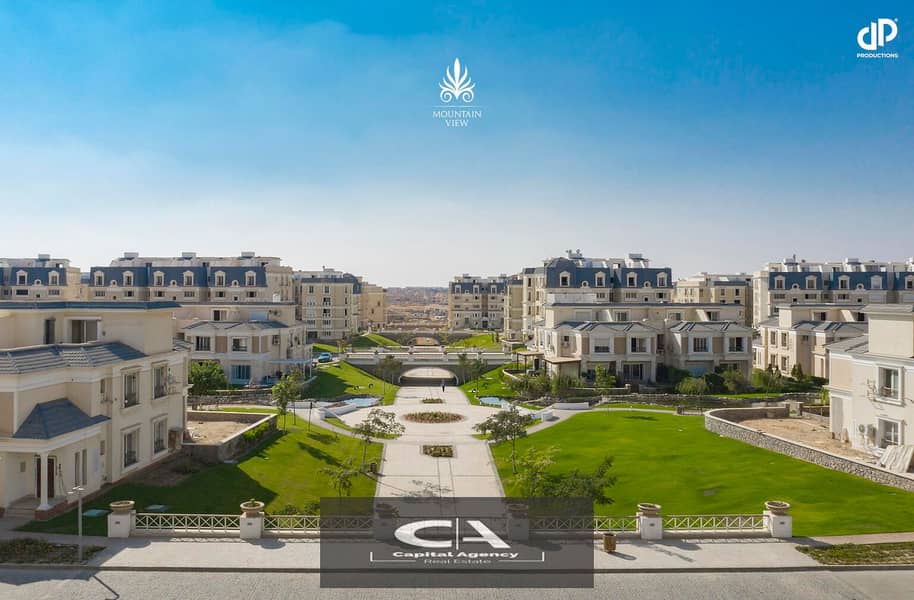 own an apartment with immediate receipt in Mountain View iCity Compound, New Cairo View on the lagoon with only 10% down payment * Mountain View I Cit 15