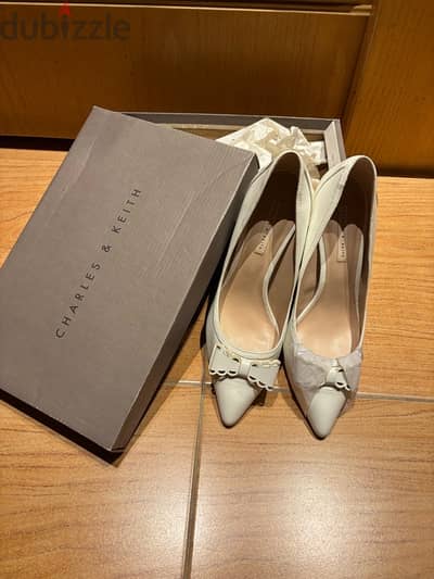 white wedding shoes