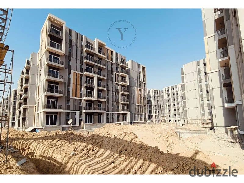 Resale apartment for sale, ready to move, in Haptown (Park View - first phase), Hassan Allam, Mostaqbal City, on the Suez Road, close to Al Amal Axis 0