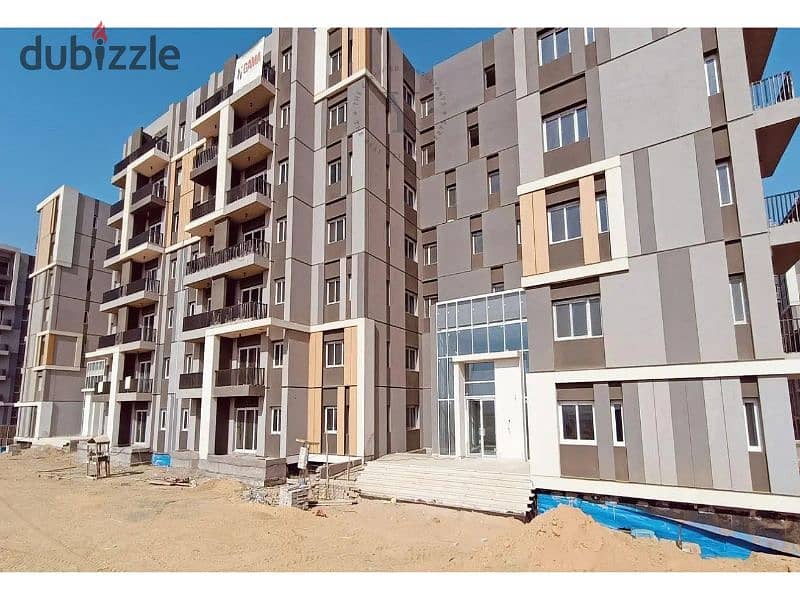 Resale apartment for sale, ready to move, in Haptown (Park View - first phase), Hassan Allam, Mostaqbal City, on the Suez Road, close to Al Amal Axis 13