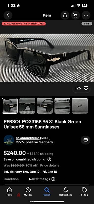 Persol Sunglasses - نظارة شمس بيرسول 5