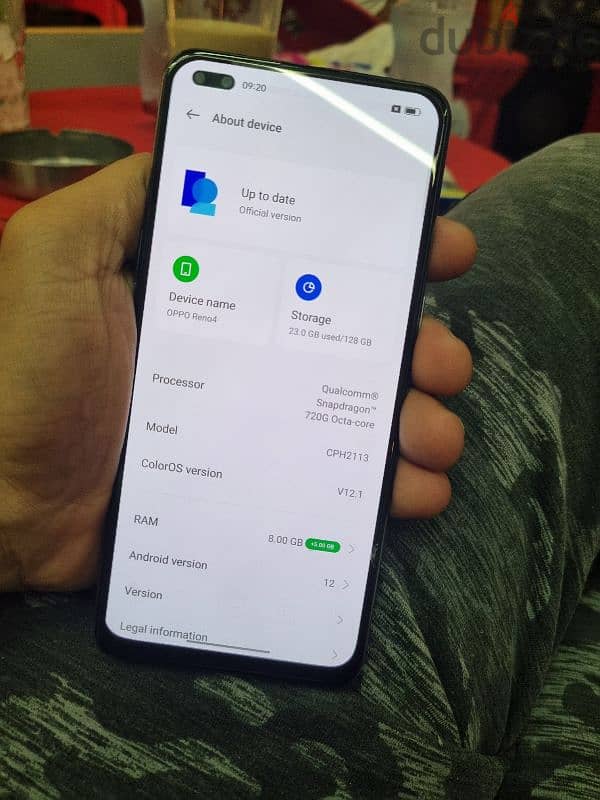 oppo reno 4 128/8+5 3