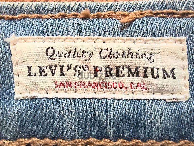 بنطلون جينز صيفى Levi's 512 باكستاني الصنع  مقاس w31 (مستعمل) 8