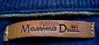 بلوفر رجالى خفيف Massimo dutti /اللون كحلى غامق/ XL من القطن و الكشمير 0