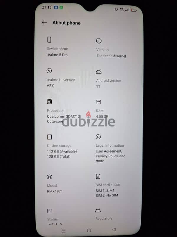 موبايل Realme 5 Pro 128 GB / 4 GB Ram 2