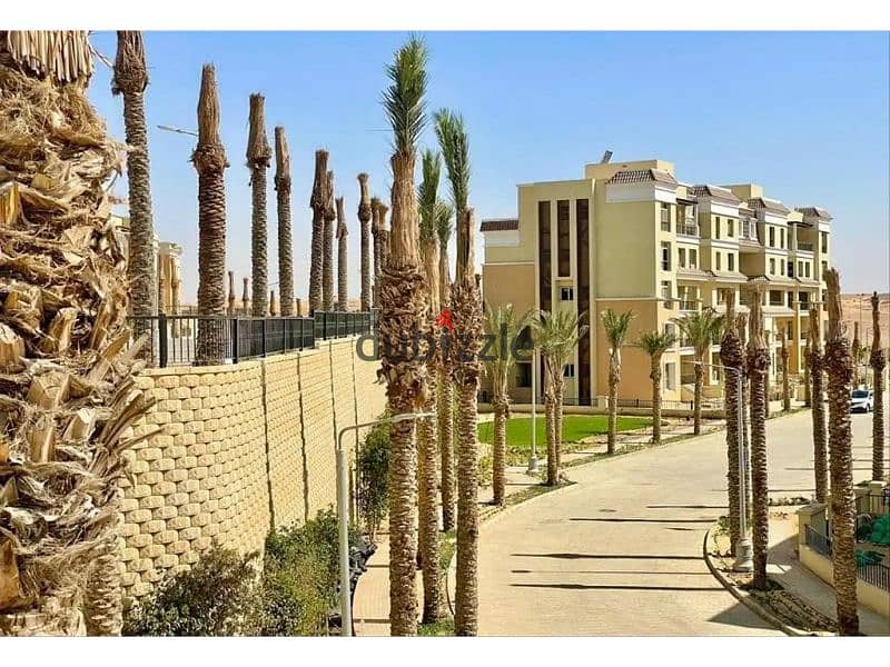 Receive your apartment immediately, a large area with a landscape view in Sarai Mostakbal City 3