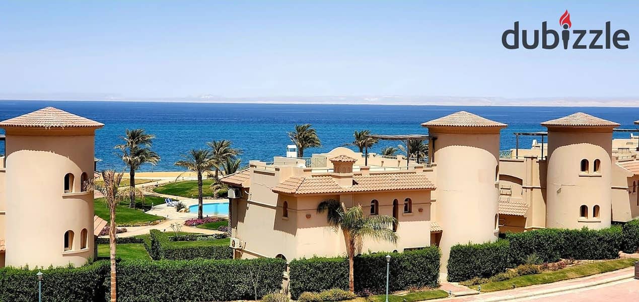 ready to move fully finished chalet for sale with 100% sea view in lavista 6 ain sukhna 4