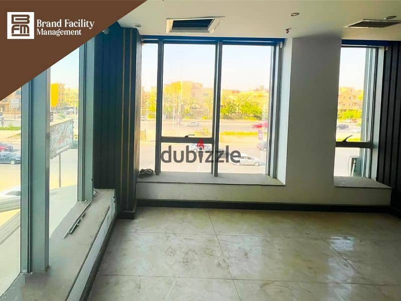 مقر إداري - مكتب متشطب بالكامل للإيجار واجهة على شارع التسعين التجمع الخامس 450م Headquarter - office for rent in 5th settlement 450m 1