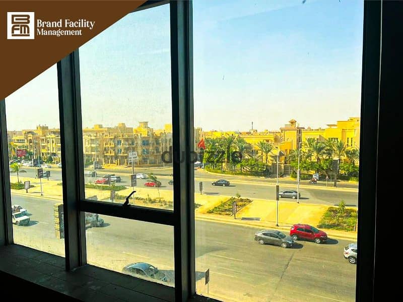 مقر إداري - مكتب متشطب بالكامل للإيجار واجهة على شارع التسعين التجمع الخامس 450م Headquarter - office for rent in 5th settlement 450m 16