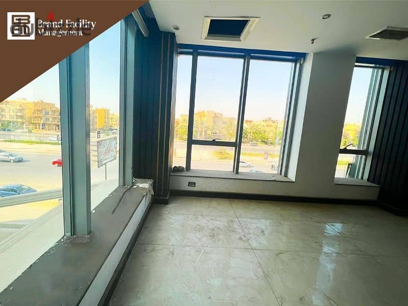 مقر إداري - مكتب متشطب بالكامل للإيجار واجهة على شارع التسعين التجمع الخامس 450م Headquarter - office for rent in 5th settlement 450m 18