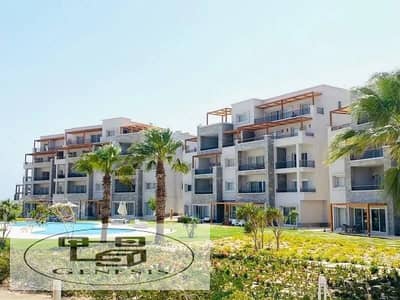 Apartment for sale first row on the sea and golf in Soma Bay Hurghada super lux finishing installments over 7 years