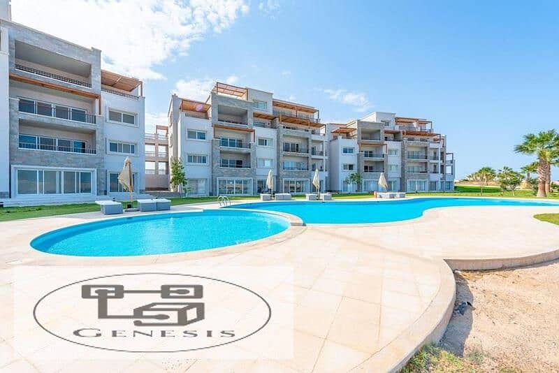 Apartment for sale first row on the sea and golf in Soma Bay Hurghada super lux finishing installments over 7 years 1