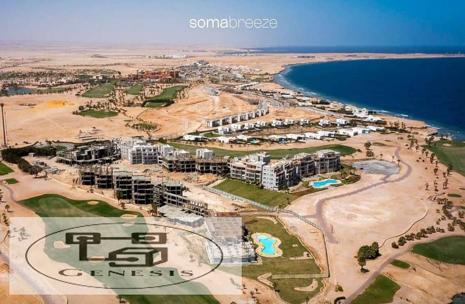 Apartment for sale first row on the sea and golf in Soma Bay Hurghada super lux finishing installments over 7 years 11