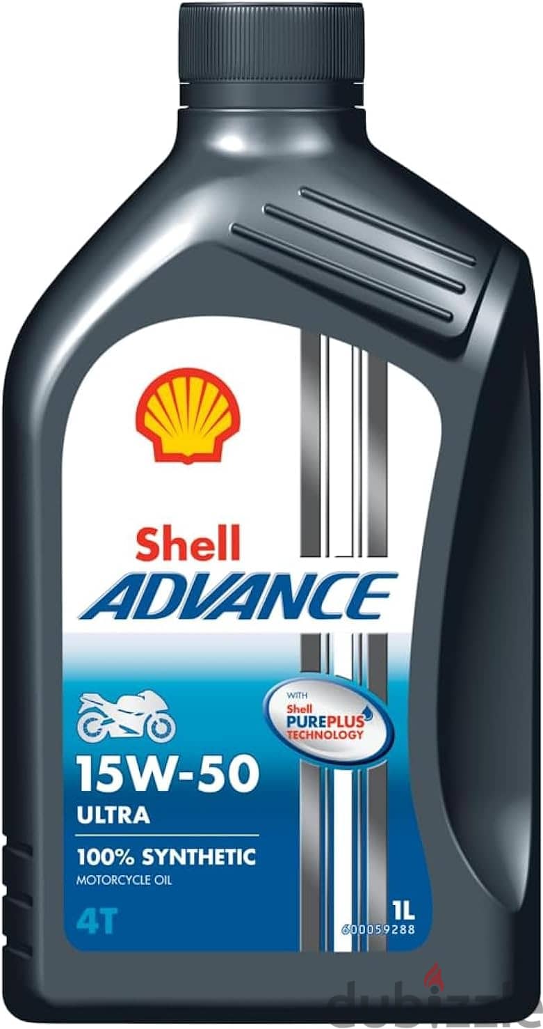 زيت موتور شل للدراجات البخارية الحديثه Shell Advance Ultra 15W-50 0