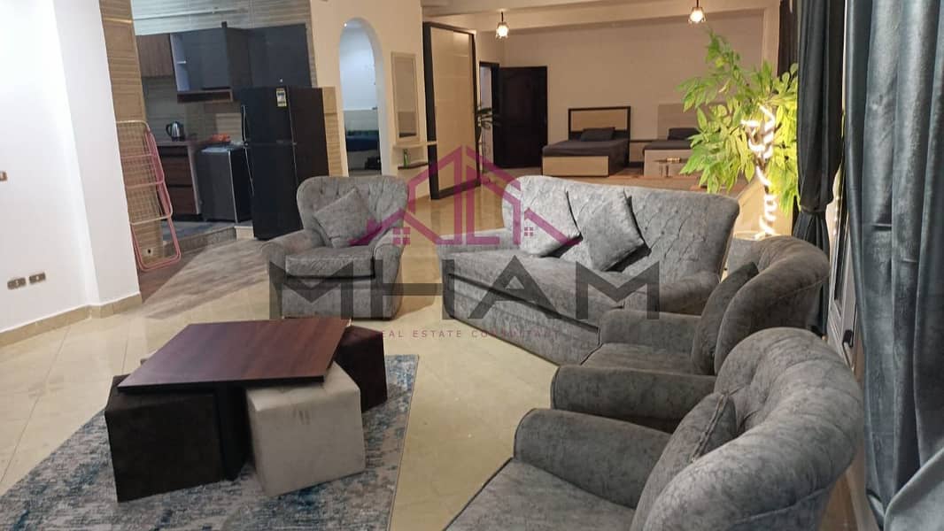 Furnished basement for rent in Narges, with a fully air-conditioned, ultra-modern garden - Fifth Settlement 0