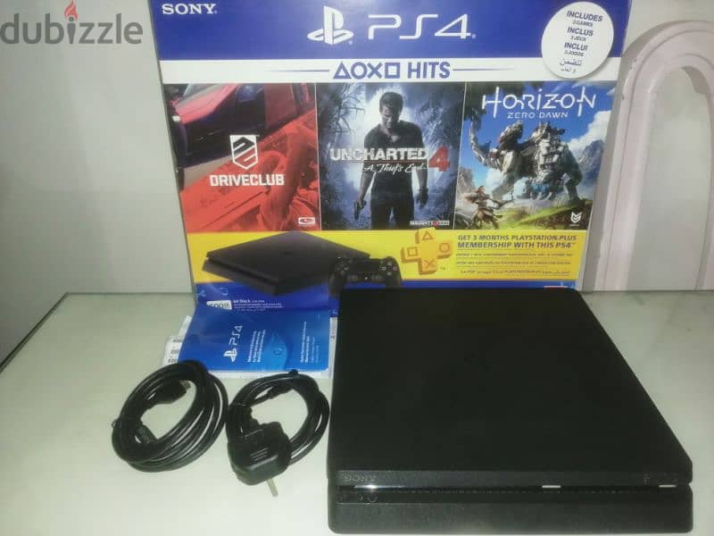 جهاز PS4 Slim 500GB Software 12 + وكبلاته بحالة ممتازة (استعمال شخصي) 5