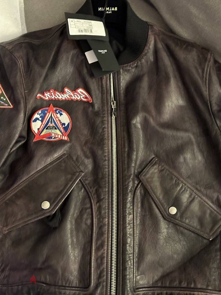 Balmain Leather Bikers Jacket 1