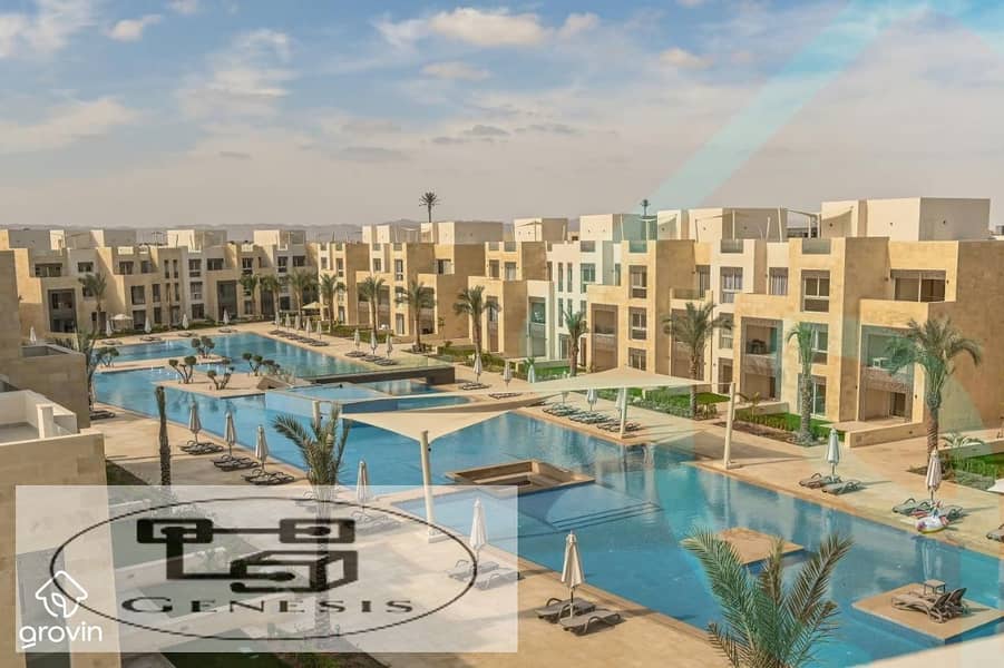 Ready to move Sea view 1Br Beach And Pool Chalet in Mangroovy gouna 14