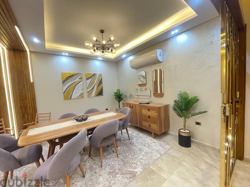 شقة للايجار فرش فندقى موقع متميز جوار الشيخ زايد Fully Furnished 7