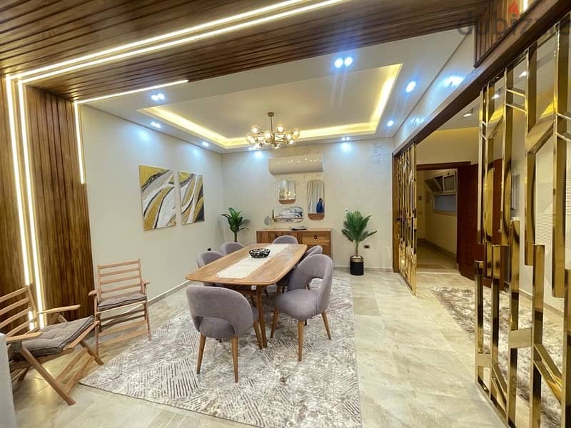 شقة للايجار فرش فندقى موقع متميز جوار الشيخ زايد Fully Furnished 10