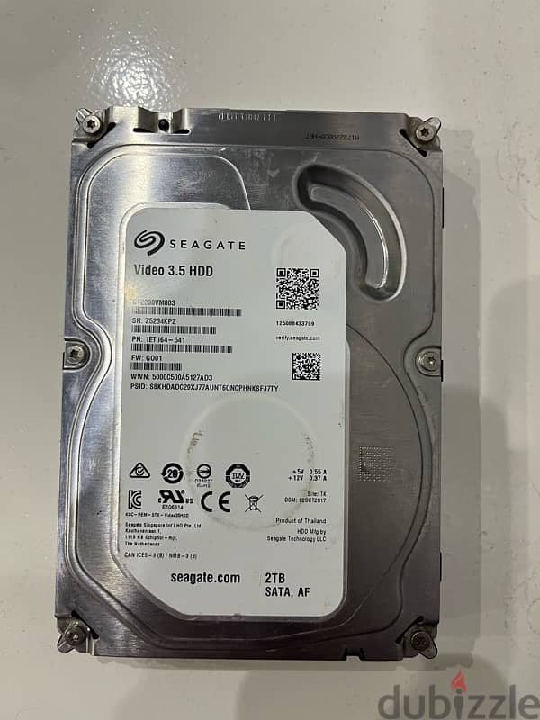 HDD seagate 2TB 0