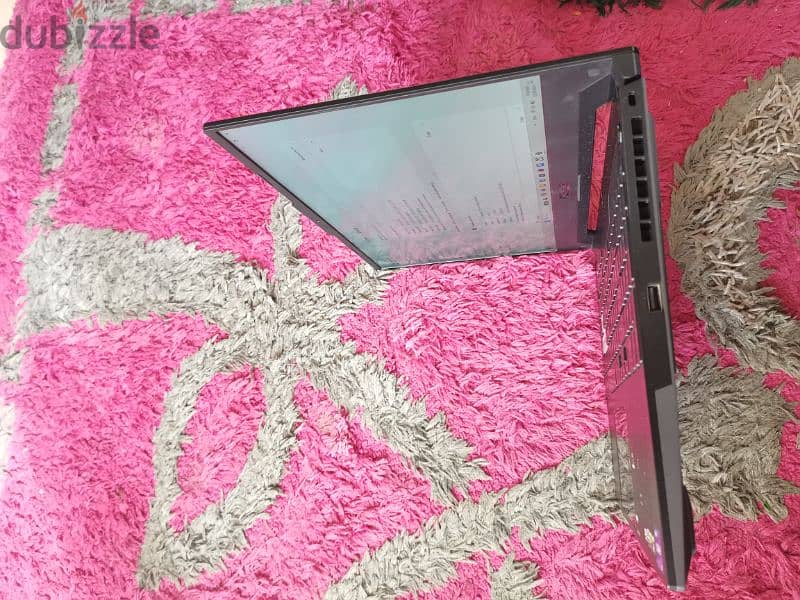 لاب توب بضمان شامل وباقي في الضمان سنة و٣ شهور  ASUS TUF DASH F15 10