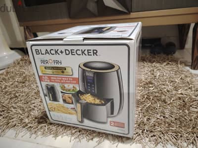 Black & Decker AerOfry Air Fryer, 1500 Watt, 4 Liter, Black - AF400