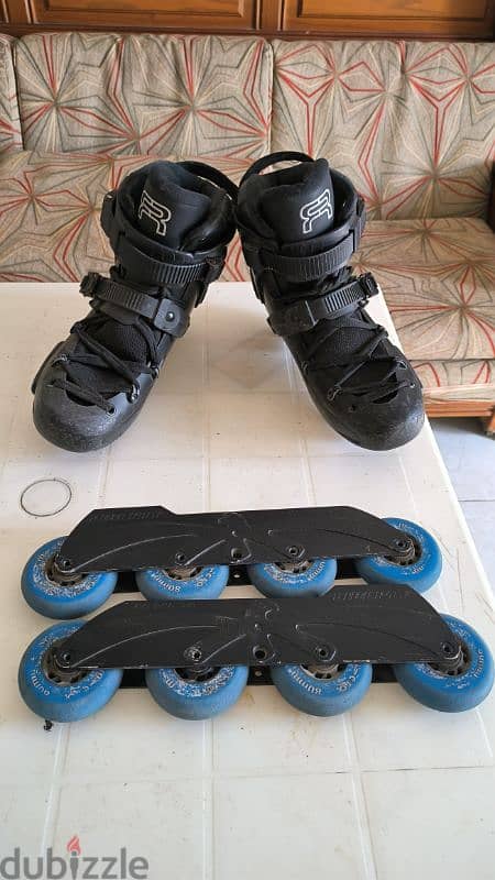 fr1 skate boots + liberty frame 90mm 0