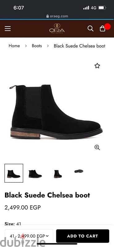 black suede Chelsea boot