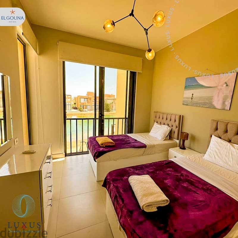 توين هاوس طاويلا الجونة للايجارعلي البحيرةLuxury TwinHouse in El Gouna 6