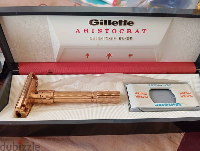 Gillete Aristocrat 1961 Gold Plated 0