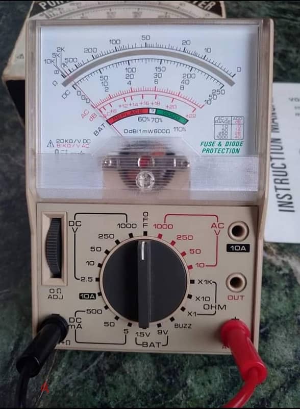 جهاز افوميتر Avometer متعدد الأغراض،لقياس الفولت والأمبير والمقاومة. . . 1