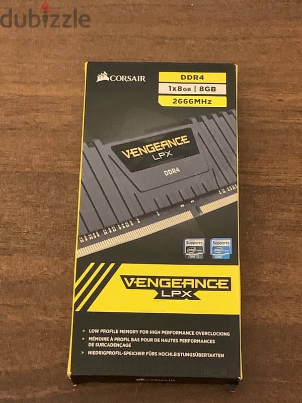 corsair vengeance lpx (1*8) 8gb ram 2666mhz 1