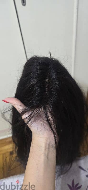 natural wig  بروكة شعر طبيعي طويلة 2