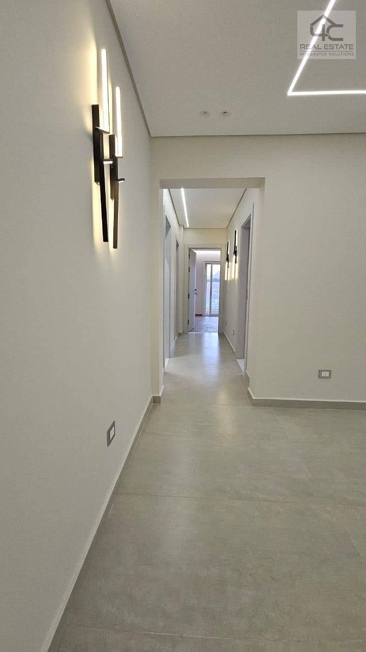 for sale apartment 180m 3 bedrooms fully finished with Acs north direction with installments ready to move in mountain view i city 5