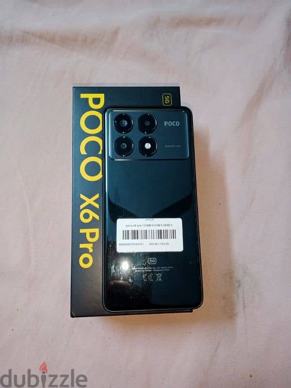 Poco x6pro 5gالجهاز فتحه كرتونه فقط سبب البيع ظروف معيشيه والحمد لله ي 1