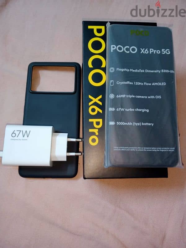 Poco x6pro 5gالجهاز فتحه كرتونه فقط سبب البيع ظروف معيشيه والحمد لله ي 3