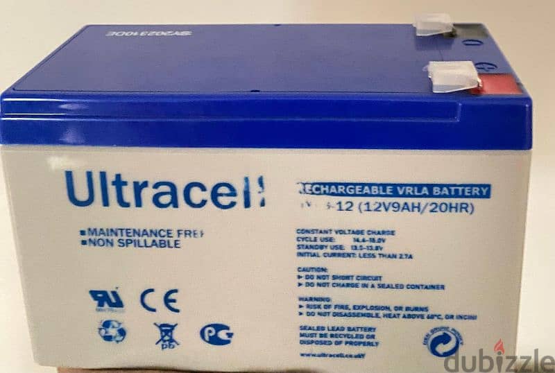 Ultra cell battery 12 volt 9A 0