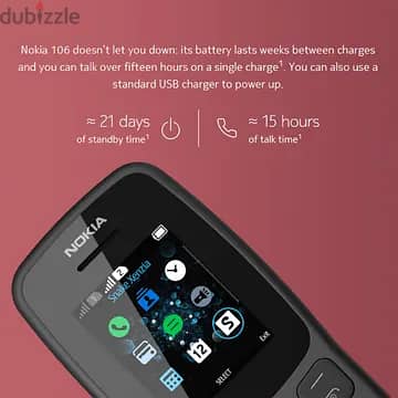 موبايل نوكيا Nokia 106 Dual SIM 2