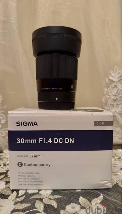 Sigma 30mm F1.4 Contemporary DC DN Sony E