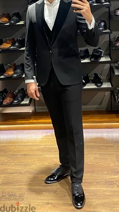 jakamen black wedding suit with bow tie - بدلة فرح سودة