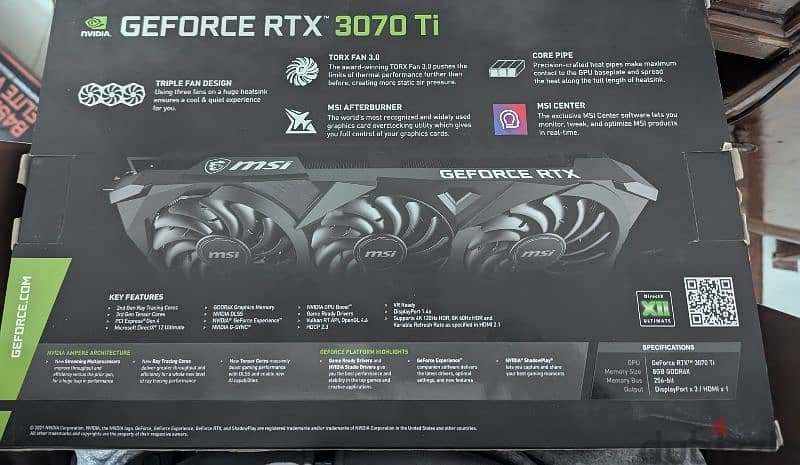 RTX 3070 ti MSI Ventus 3x 8gb OC Edition 0