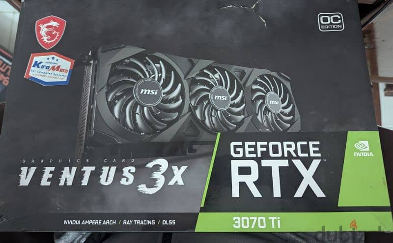 RTX 3070 ti MSI Ventus 3x 8gb OC Edition 1