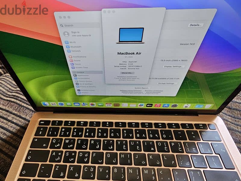 macbook air m1 hard 256 ram 8 1