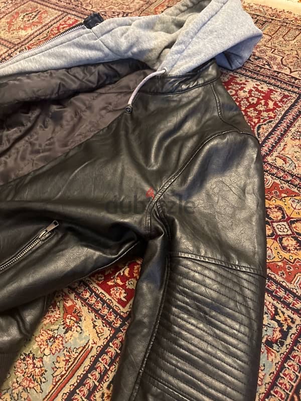 Leather Jacket 100% original جكت جلد طبيعي ١٠٠٪؜ من اتاليا 2