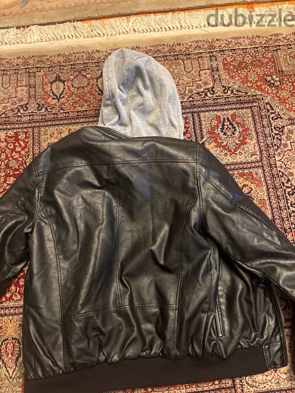 Leather Jacket 100% original جكت جلد طبيعي ١٠٠٪؜ من اتاليا 3