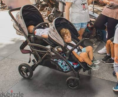 baby twin stroller (brand contours)